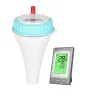 Solar-Powered Wireless Floating Pool Thermometer High Precision Sensor Long-Range Connectivity Easy Use Ideal for Pools Spas Hot Tubs Aquariums