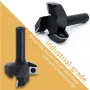 1/2 Inch Shank 3 Flutes CNC Carbide Spoilboard Surfacing Router Bit Slab Flattening Milling Cutter with 2\ Cutting Diameter