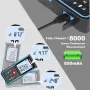 SNDWAY H-D510A/E 50mLaser Distance Meter with Electronic Angle Area Volume Pythagorean Theorem Measurement 2.0 HD Screen 99 Data Storage 850mAH Lithium Battery