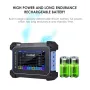 Hantek TO1112C Rechargeable Portable Oscilloscope Multimeter 2-Channel 110MHz Bandwidth 250MSa/S Sampling Rate 8M Storage Depth 7-inch TFT LCD Digital Storage Oscilloscope Arbitrary Waveform Generator with Tool Bag