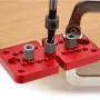 Fonson Tools X180C 3-in-1 Self-centering Doweling Jig Kits Woodworking Hole Punch Locator Drill Guide Cabinet Hardware Jig