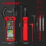 Alicate amperímetro HABOTEST HT205, medidor de corrente CA/CC True RMS de 600 A, mede corrente, tensão, temperatura, capacitância e testador