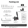 Guide de jauge à onglet en aluminium HONGDUI HD-KS22, support étendu pour table de scie à onglet pour le travail du bois