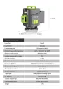 LFINE 4D 16 Line Green Laser Level Class II 515nm Self-Leveling ±1mm at 7m 30M Range 1200mAh Batteries Multi-Purpose Tripod
