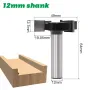 LAVIE 12mm 1/2 Inch Shank 3 Flutes CNC Spoilboard Surfacing Router Bit Carbide Slab Flattening Router Bit Wood Milling Cutter Planer Tool with 1-15/16\/49mm Cutting Diameter
