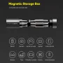HOTO 24 in 1 Multi Bit Screwdriver Set Magnetic Precision Tool for Electronics Watches Phones Laptops Cameras Slate Grey Alloy Steel
