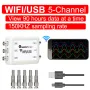 TOOLTOP ET601/ET602 Wi-Fi USB 5 Channels Virtual Oscilloscope Wireless Storage Oscilloscope Recorder Car Automobile Repair Tools