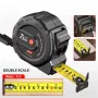 Stainless Steel Tape Measure Retractable with Lock Nylon Coated Wear-Resistant Waterproof High Precision Optional Sizes 3M 5M 7.5M