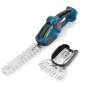 Cordless 2-in-1 Hedge Trimmer and Grass Shear 18V Rechargeable for Weeding and Pruning Compatible with Batteries Precision Cutting Garden Tool with Charger and Batteries