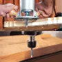 1/4 Inch Shank Premium Carbide Spiral Flush Trim Router Bit Set with Ball Bearings High Durability Versatile Woodworking Tool
