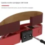 Aluminum Alloy Hand Sander with Adjustable Sandpaper Clamp Hand-Polished Sandpaper Holder for Corners / Curves / Flat Surfaces