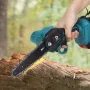 DOERSUPP 1000W 6Inch One Hand Cordless Electric Chain Saw Wood Mini Cutter Saw Woodworking W/1 or 2 Battery For Makita18V
