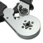 Self-Adjustable Terminal Crimping Tool with 0.08-6.0mm² Range Ergonomic Nylon Handle Uniform Pressure Crimp Ideal for Insulated and Non-insulated Wire Connections