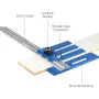 Woodworking Rip-cut Circular Saw Guide Track Guide & Guide Rail Cutting Tool Saw Guide for Circular Saw