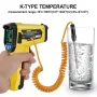 -50~800℃ LCD Color Display Non-Contact Infrared Thermometer High Temperature Infrared Laser Electronic Thermometer IR Thermometer Pyrometer