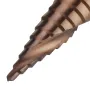 Drillpro HSS-Co M35 Kobalt Kademeli Matkap Ucu Üçgen Saplı 4-12/4-20/4-32mm Spiral Flüt Kademeli Matkap