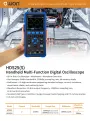 OWON HDS25/HDS25S 25MHz Dual Channel Oscilloscope with Multimeter 250MSa/s Sampling Rate LCD Display Waveform Generator