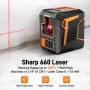 GOCHIFIX Laser Level Self Leveling 360 Red Laser Level Line Tool Wall Suction Stand Receiver 100ft Line Laser for Picture Hanging Outdoor Rechargeable Battery