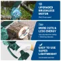 Drillpro Electric Cordless Chain Saw 3000W 18V Baterai Motor Brushless 8-Inci Alat Pemotong Berkecepatan Tinggi Kompatibel dengan Baterai