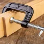 2/3/4/5/6 Inch C Clamp Heavy Duty Steel G Clamp Woodworking Clamp Fixed Fixtures Hardware Tool