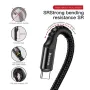 Baseus Fast Charging Type C Cable Spring Telescopic Car Phone Charger Cable For Samsung Xiaomi Redmi