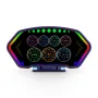 6-inch LCD Screen P3 Car Head Up Display 36 Function OBD+GPS Dual System HUD Slope Meter Accelerometer Breathing Ambient Light