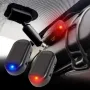 Solar Car Strobe Signal System Security Light Car Siren with Flashing LED Light Simulated Anti-theft Signal Light Solar Simulated Anti-theft Warning Light