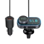 T78 Air Outlet Car bluetooth V5.0 FM Transmitter 30W PD + QC3.0 Fast Charger Hi-fi Music Player Hands-free Calls U Disk AUX Bass 7 Colors Backlit Light