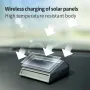 Solar Car Air Purifier Usb Oxygen Cleaner Negative Ion Hepa Filter Pm2.5 Smoke Remover Interior Air Fresh Car Accessories