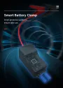 Smart Clamp 650A Emergency Power Smart Jump Start Clamps Emergency Power Supply Intelligent Starting Electric Clamp Car Battery Ignition Connection Wire Clamp
