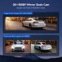 AZDOME AR12 11.26 inç Ekran Dikiz Aynası Dash Cam Park Yardımı Dokunmatik Ekran DVR Ön Arka Çift Lens WiFi GPS Kaydı Sürüş Geçmişi Takibi Sürüş Kaydedici