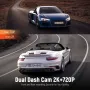 AZDOME M301 Ultra HD WiFi Dash Cam 2K+720P 2 Channel Dual Dash Cam With WiFi GPS Smart Voice Control Front & Rear Dual Lenses