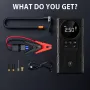 Smart Air Compressor Jump Starter 150PSI 39800mAh Battery Jump Starter Portable 12V Emergency Car Battery Jump Starter with 3 Modes Flashlight LCD Display