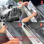4pcs Car Anti Scratch Door Sill Protector Sticker Strip Car Threshold Protection Bumper Film Sticker for Car SUV Pickup Truck