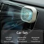 USB Car Vent Mini Fan Portable Air Conditioning Outlet Car Fan Gradient Colorful Atmosphere Light Small Fan Row Exhaust Fan