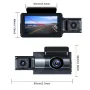 3 inch IPS Screen 3-Channel Driving Recorder 1080P HD 360° Rotation Dash Cam Without / With WiFi Loop Recording