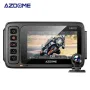 AZDOME Motorcycle Driving Recorder Front Rear Dual Lens DVR BSD Warning Function Waterproof Lens HD Wide Angle GPS Track M600