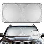 ELUTO Windshield Sun Shades is made of thick high quality silver coated polyester