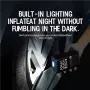 80W Smart Tire Inflator 150PSI 2x2000mAh Mini Electric Digital Tire Pump for Car Bicycle Motorcycle Built-in LED Lighting Fast Inflation
