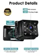4.3 Inch Car Baby Monitor HD 1080P Car Reversing Display 150° Super Wide Viewing Angle with Night Vision for Monitor Children Pets The Interior of An RV