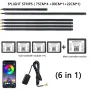 Universal Car Full Car Hidden Fantasy Color App Dual Control Car Interior Atmosphere Light LED Car Atmosphere Light 64 Color Options