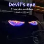 Universal Car Devil's Eye Decorative Light USB 5V Eye Decorative Light With 11 Modes Big Eyes Decorative LED Lamp