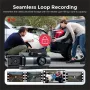 3 inch IPS Screen 3-Channel Driving Recorder 1080P HD 360° Rotation Dash Cam Without / With WiFi Loop Recording