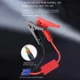 FOXSUR Multi-function 2 In 1 Car Jump Starter Air Pump Portable Air Compressor Auto Tire Inflator Emergency Power Supply with LED Emergency Light