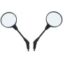Round Motorcycle Folding Rear View Side Mirror M10x1.25mm