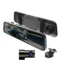9.66 Inch Three-Lens Car Driving Recorder Rearview Mirror Wifi High-Definition 1080P Reversing Image Full-Screen Touch Three-Recorder