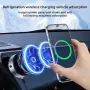 Wireless Charger Vacuum Magnetic, Active Cooling 15W Car Mount Charger with RGB Light Phone Holder Compatible with Magsafe