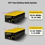 Gokwh 24V 100Ah LCD Energy Storage Box 2560Wh Solar Lithium Ion LiFePO4(LFP) Battery for RV Boat Home Energy Storage