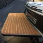 Eluto 2400x900x6mm EVA Foam Light Brown Boat Flooring Faux Teak Decking Sheet Pad