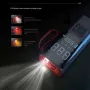 80W Portable Electric Air Pump Power Bank 2000mAh x 3 Cordless Car Air Pump For Car Tires Bicycles with LED Emergency Light